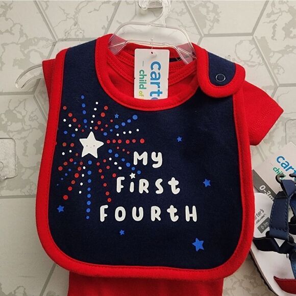 Nwt 4th of July Patriotic Americana Newborn bundle. Carter's - Picture 2 of 6